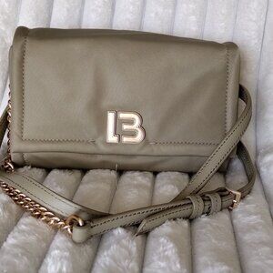 Bimba y Lola, Adjustable Strap, Women's Crossbody Bag Khaki Gold LB Logo